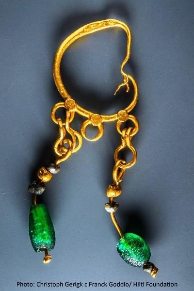 Jewellery found in one of the fully-excavated vessels in the ancient Egyptian underwater city of Heracleion. Courtesy Egypt Ministry of Antiquities