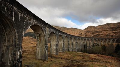 The Glenfinnan Viaduct, in Glenfinnan, Scotland. Getty