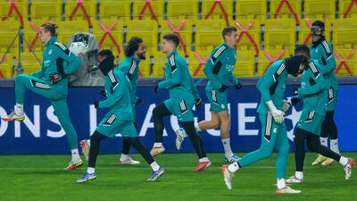 Toni Kroos of Real Madrid and teammates. EPA