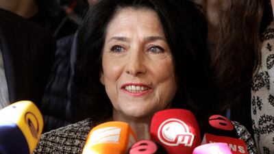 Salome Zurabishvili won Georgia's presidential election in a run-off vote held on November 28, 2018. AP Photo