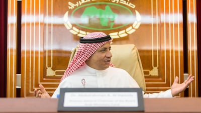 Abdulrahman Bin Abdullah Al Hamidy, director general of the Arab Monetary Fund, says intra-Arab payment and clearing system to boost trade and investment. Christopher Pike / The National