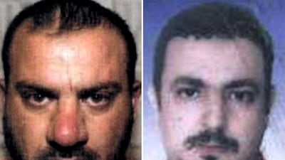 ISIS leader Amir Mohammed Said Abd al-Rahman al-Mawla (left) and Abu Qaswarah (right). AFP