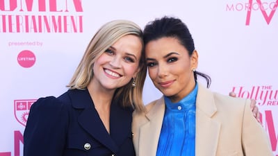 Reese Witherspoon and Eva Longoria have both read books as part of the #SaveWithStories initiative. Photo: Reuters
