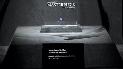 The award-winning Winter Leaves necklace by Cindy Chao