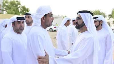 Sheikh Mohammed bin Rashid, Vice President and Ruler of Dubai, continues his visits to the families of soldiers who died in a Houthi rebel missile strike in Yemen early on Friday. Wam