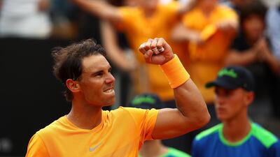 Rafael Nadal remains on course for an eighth Italian Open title after a convincing win over Damir Dzumhur. Julian Finney / Getty Images