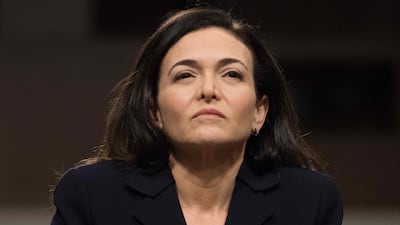 Sheryl Sandberg, Facebook's outgoing COO. AFP
