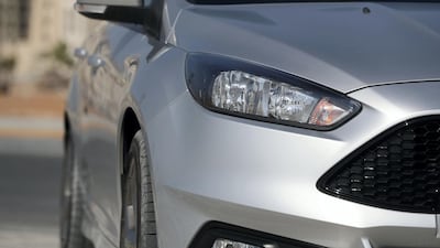 The 2018 Ford Focus ST in Abu Dhabi. Chris Whiteoak / The National