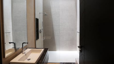 One of the bathrooms in the type 4 seven bedroom villa. Pawan Singh / The National