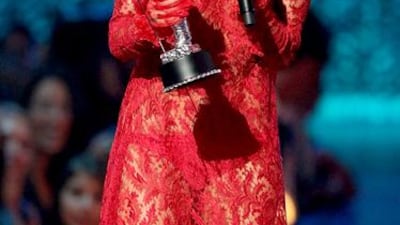 Lady Gaga accepts the award for Best New Artist during the 2009 MTV Video Music Awards at Radio City Music Hall on September 13, 2009 in New York City. Christopher Polk / Getty Images / AFP