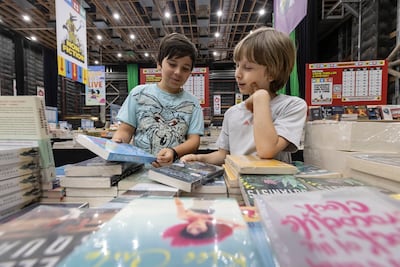 The world's biggest book sale is running in Dubai Studio City until March 15. Antonie Robertson / The National