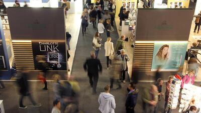 The Frankfurt Book Fair was held over five days and took up 13 floors in five sprawling halls. Daniel Roland / AFP