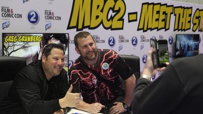 Greg Grunberg meets fans at Middle East Film and Comic Con in Dubai last weekend. Courtesy MEFCC