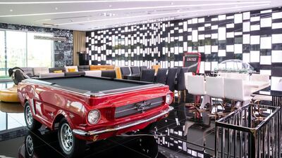 The games room has everything from foosball to pool tables as well as arcade games.