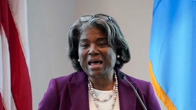 US ambassador to the UN Linda Thomas-Greenfield said Washington 'will not stand by as Russia carries out these war crimes and crimes against humanity'. AFP