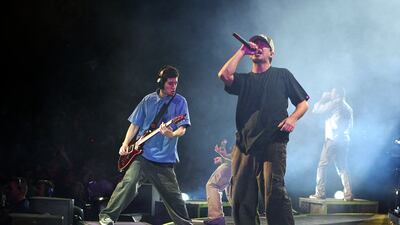 Linkin Park perfected their sound with the pulsating track 'Faint'. AFP