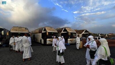 Coachloads of pilgrims arrive in Madinah. SPA