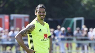 Having scored 48 goals in 50 games at PSG this season, Zlatan Ibrahimovic led Sweden to a 3-0 win over Wales on Sunday in their last Euro 2016 warm up game. EPA/JANERIK HENRIKSSON