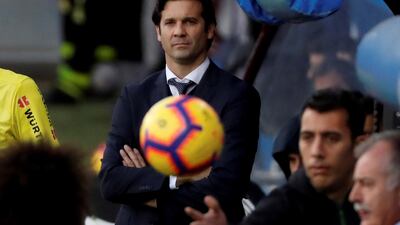 Santiago Solari saw his Real Madrid side humiliated 3-0 by Eibar in La Liga on Saturday. EPA