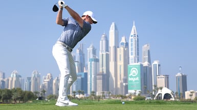 Rory McIlroy tees off at Emirates Golf Club, home of the Hero Dubai Desert Classic. Getty Images