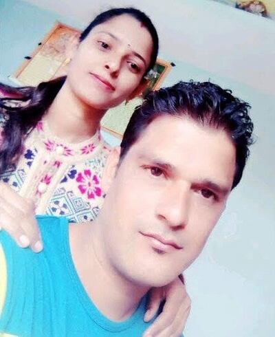 Vinay Kumar, who was reunited with his wife Pushpa. Photo: Vinay Kumar