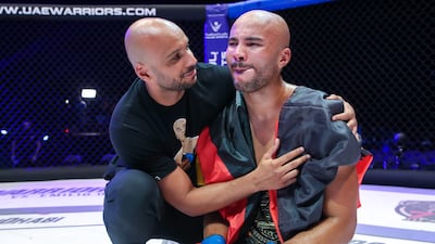 Emilio Quissua after his victory against Kevin Oumar.