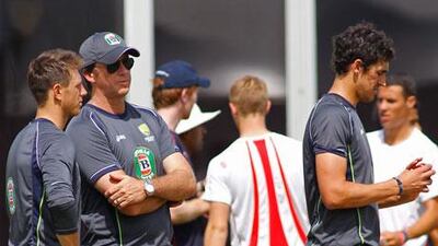 Mitchell Starc, right, played in the first and third Ashes Tests this year and was dropped for the second and fourth matches.
