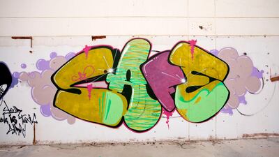 An abandoned school has been the site of on-going street art since 2006 near the the Khalidiya and Al Bateen areas of Abu Dhabi. Christopher Pike / The National