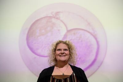 Louise Brown, the first baby to be born using IVF. Getty Images