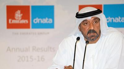 Sheikh Ahmed bin Saeed, the Emirates chairman and chief executive, last month urged Airbus to find more customers for the world’s largest passenger aircraft, the A380. Ashraf Mohammad / Reuters