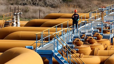 A worker at Turkey's Mediterranean port of Ceyhan, through which Iraq used to export oil before the pipeline was closed in a legal dispute between the countries. Reuters
