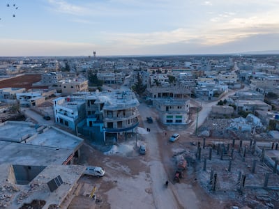 The town of Nayrb, where Ahmed Al Ahmed lived before emigration to Australia almost 20 years ago. Ahmad Fallaha for The National