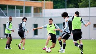 Al Ain players train in Austria ahead of the start of the new season next month. Image courtesy of Al Ain