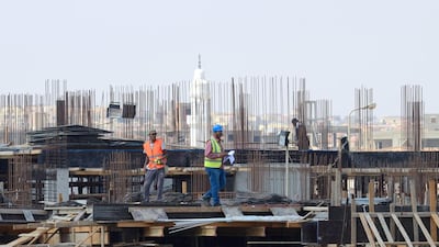 Construction and development is booming along Street 90 in New Cairo. Prices are said to have been increasing by an average of 5 to 15 per cent per year in Egypt. Dana Smillie for The National