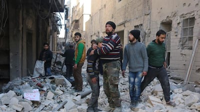 Aleppo is shaping up as a key battleground between the groups aiming to control Syria. (Thaer Mohammed / AFP)