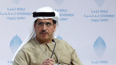 Saeed Al Tayer, the managing director and chief executive, of Dewa, says this solar plant will have thermal storage capability. Satish Kumar / The National