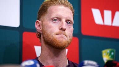 England’s Ben Stokes answers questions during a press conference at the Melbourne Cricket Ground. PA