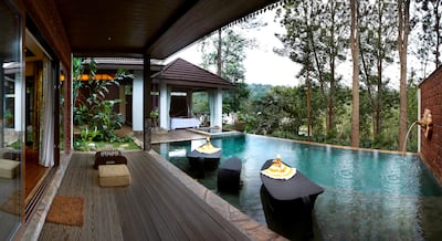 View from a Forestlight Luxury Villa. Photo: The Leela Coorg Forest Sanctuary