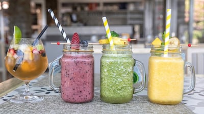 Fresh juices from the hotel's menu are sweetened by natural honey from the farm