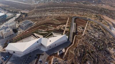 The museum was built to celebrate Palestinian heritage, with a stated aim of fostering 'a culture of dialogue and tolerance'. Iwan Baan/The Palestinian Museum