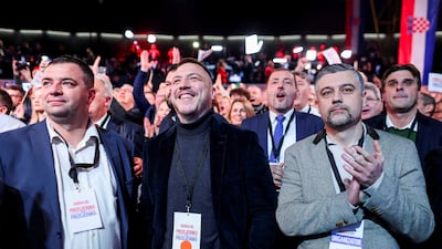 Supporters of Croatian President and presidential candidate Zoran Milanovic react to the first unofficial results of the second round of the presidential election, in Zagreb, Croatia. Reuters