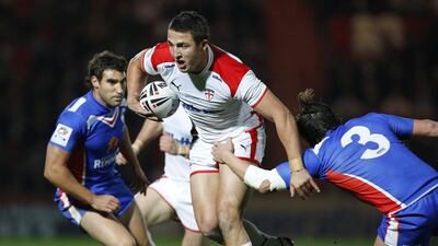 Sam Burgess is switching codes as he hopes to play at the 2015 Rugby World Cup. Jon Super / AP