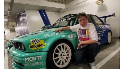 He may not be legal to drive on the roads of Northern Ireland, but Duane McKeever travels the world on the JDM Allstars drifting circuit. Satish Kumar / The National