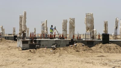 Ongoing construction of the golf villas. Sarah Dea / The National