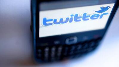 Arabic accounted for almost three quarters of the 336 million tweets sent in the region during March. AFP Photo / Fred Tanneau