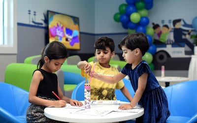 The lounge has arts and crafts activites, entertainment screens and more. Courtesy dnata.