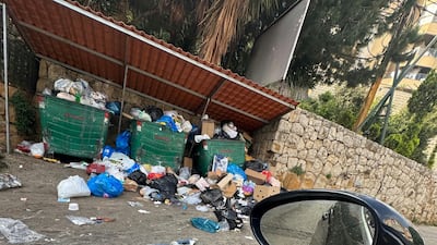The photo a user uploaded of mountain trash that needs to be cleared out on Baladi Map. Photo: Baladi Map