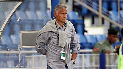 Rene Marsiglia is struggling to put his team on the right path as they have conceded 18 goals in four games. Pawan Singh / The National