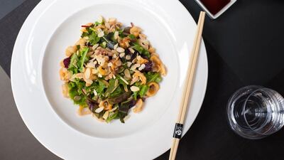 Calamari Salad from Koi Restaurant & Lounge. courtesy Koi Restaurant & Lounge.