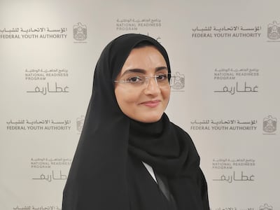 Maryam Alhashemi, director of strategy and future management at the Federal Youth Authority. Alexander Christou / The National